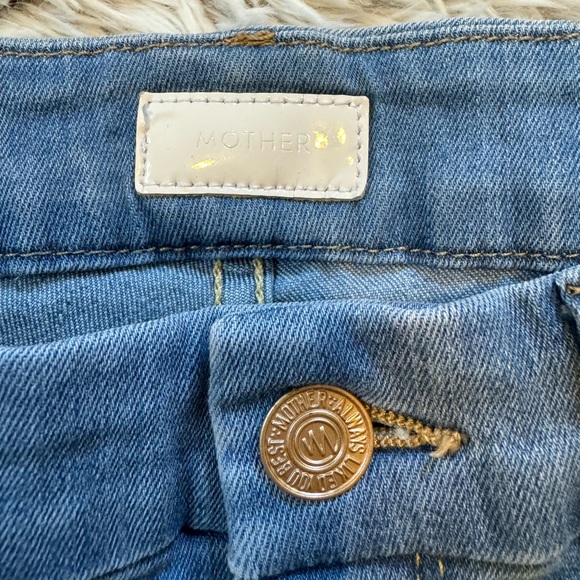 Mother Denim The Looker Crop Jeans in Forever Blue - Picture 5 of 10